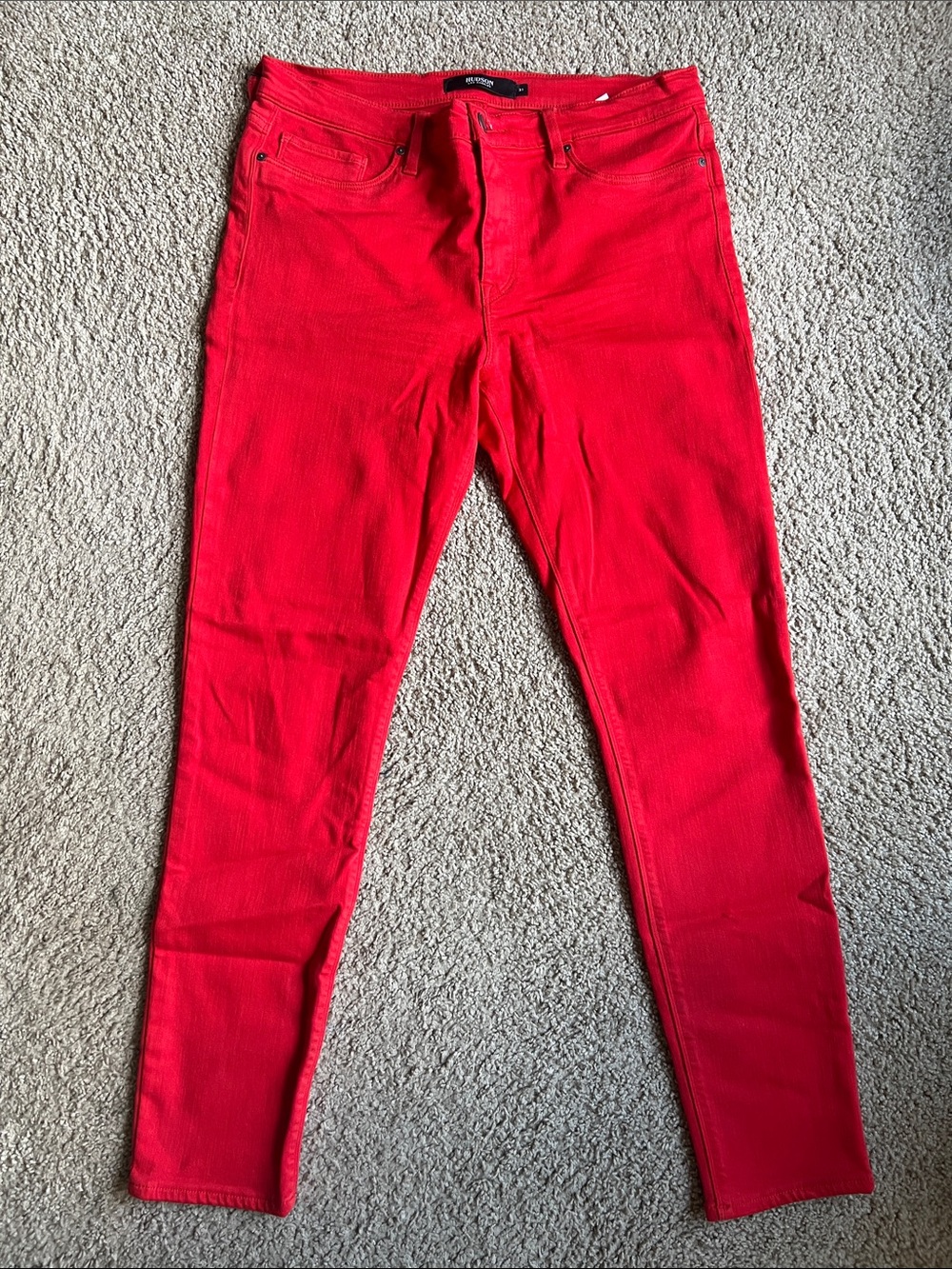Hudson Jeans Women's Red Skinny Jeans